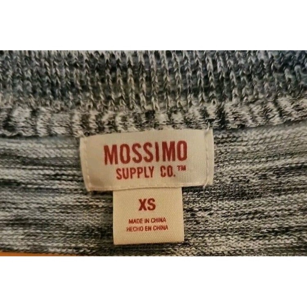 Mossimo Cardigan Sweater Womens Size XS Gray Heathered Cotton Blend Long Sleeve - Picture 3 of 5